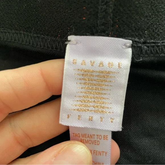 Savage X Fenty Black Leggings 2X - Picture 9 of 11